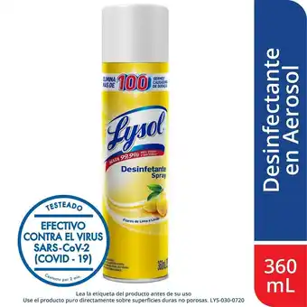 Tottus Desinfectante lysol flor limón y lima oferta