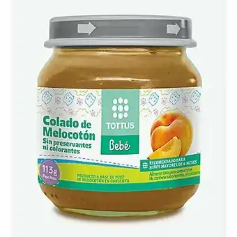 Tottus Compota de melocoton oferta