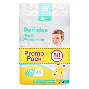 Tottus Bipack panal tottus super absorbente xxg 88un oferta