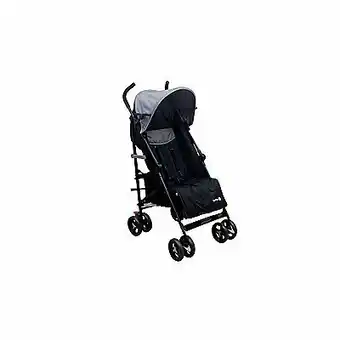 Tottus Coche bastón rainbow black + bolso pañalera oferta