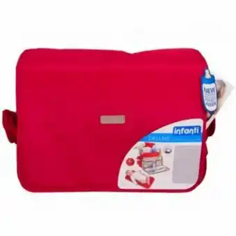 Tottus Bolso pañalero deluxe messenger red oferta