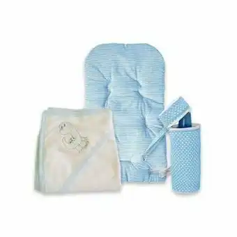 Tottus Colchoneta coche+portabiberon+colchita azul oferta