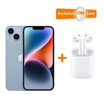 iShop Iphone 14 plus - 256gb - azul claro + gratis airpods with charging case oferta