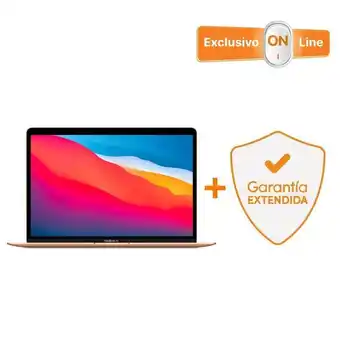 iShop Macbook air 13 con chip m1- 256gb - 7gpu - oro (2020) + gratis garantía extendida oferta