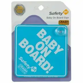 Tottus Letrero baby on board azul oferta