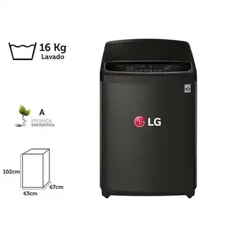 Metro Lg lavadora 16 kg wt16bs6h turbowash 3d oferta