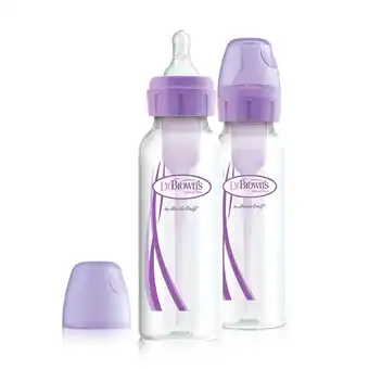 Tottus Set 2 biberon poliproleno 8oz morado oferta