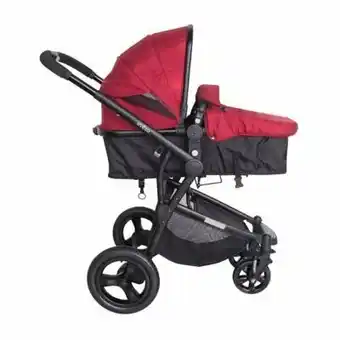 Tottus Coche baby stroller fazio deluxe rojo oferta