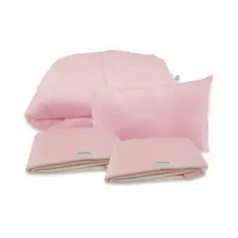 Tottus Edredon+protector baranda rosa oferta