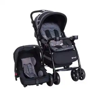 Tottus Coche con portabebe braviar negro oferta