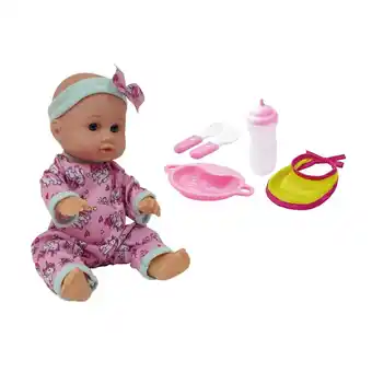 Tottus Muñeca de 28 cm con accesorios comida oferta