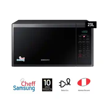 Tottus Microondas 23 l 750 w negro ms23j5133ag/ap oferta