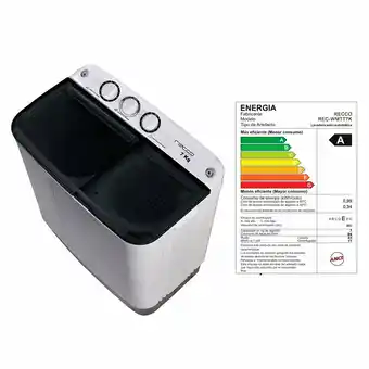 Tottus Lavadora semi automática 7 kg blanca rec-wmtt7k oferta
