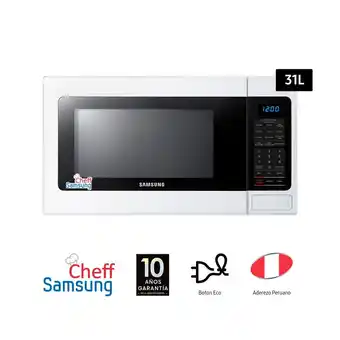 Tottus Microondas 31 l 1500 w blanco ame1114tw-xpe oferta