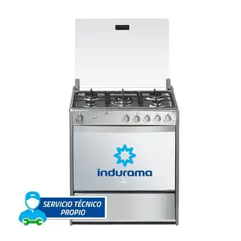 Tottus Cocina a gas acero inoxidable 5 hornillas 32" cirella oferta