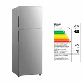 Tottus Refrigeradora 341lt inox - re333lt oferta
