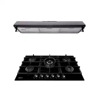 Tottus Cocina empotrable trevi 90 pro + campana l90 ck901ne/m oferta
