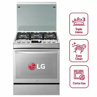 Tottus Cocina 153lts en el horno acero easyclean-rsg316t oferta