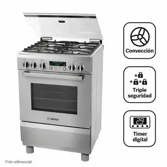 Tottus Cocina 24", horno grill a gas timer - pro467ix oferta