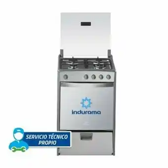 Tottus Cocina a gas acero inoxidable 4 hornillas 24" ibiza quarzo oferta