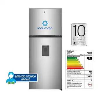 Tottus Refrigeradora no frost 379 l plateada ri-469d oferta