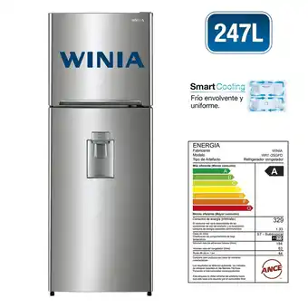 Tottus Refrigeradora no frost 247 l plateada wrt25gfd oferta