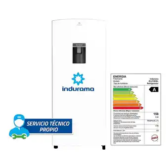 Tottus Refrigeradora 176l auto frost monopuerta blanca- 279dbl oferta