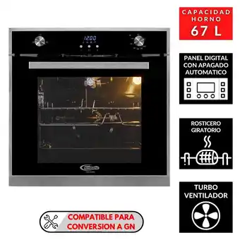 Tottus Horno empotrable a gas francfort 73 l oferta