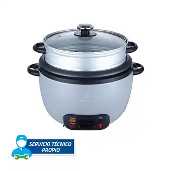 Tottus Olla arrocera 1,8 l 700 w blanca oai-bl18 + vaporera oferta
