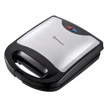 Tottus Sandwichera 1000 w 4 panes plateada y negra ist1004s oferta