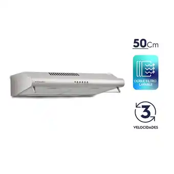 Tottus Campana extractora 250 w acero inoxidable ejse202tbjs oferta