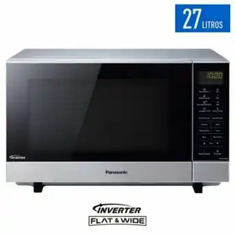 Tottus Microondas 27 l 1000 w plateado nn-sf564 oferta