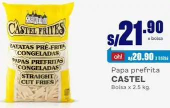 Makro BATATAS PRÉ-FRITA CONGELADAS PAPAS PREFRITAS CONGELADAS STRAIGHT CUT FRIES 2,5kg oferta