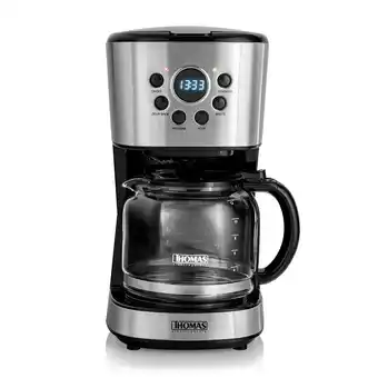 Tottus Cafetera 12 tazas 900 w acero inoxidable y negra th-141di oferta
