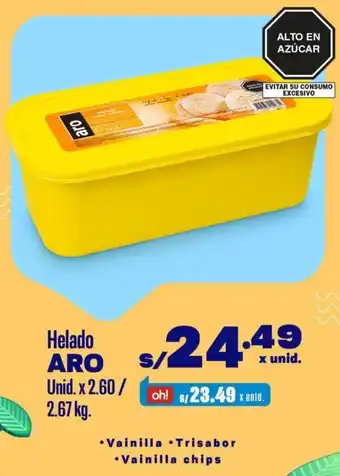 Makro Helado ARO 2,67kg oferta