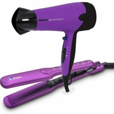 Secadora de cabello 2000 w morado sg-3025m+sg-3540 oferta en Tottus