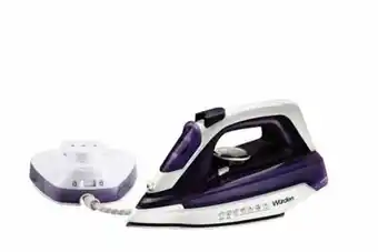 Tottus Plancha a vapor 2200 w blanco con morado wir-actionfree oferta