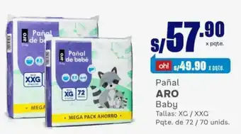 Makro Pañal de bebé Pqte. de 72/70 unids XG / XXG oferta