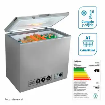 Tottus Congelador coldex ch10 silver 247 lts 220v/60hz oferta