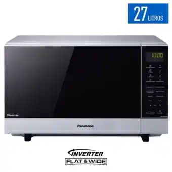 Tottus Microondas 27 l 1000 w plateado nn-gf574mrpm oferta