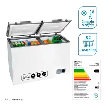 Tottus Congelador coldex ch40 bl 339 lts 220v/60hz oferta