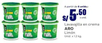 Makro Lavavajilla en crema ARO Limón Unid. x 1.2 kg. oferta