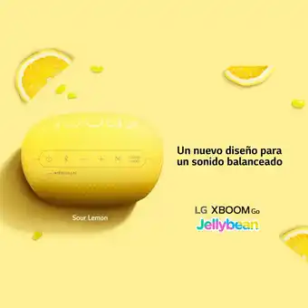 Tottus Parlante bluetooth portátil lg xboom go pl2s sour lemon oferta
