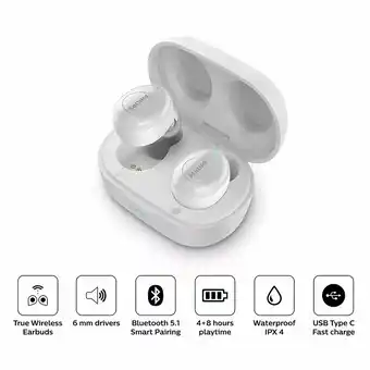 Tottus Audifonos tws tat2205wt blanco bt oferta