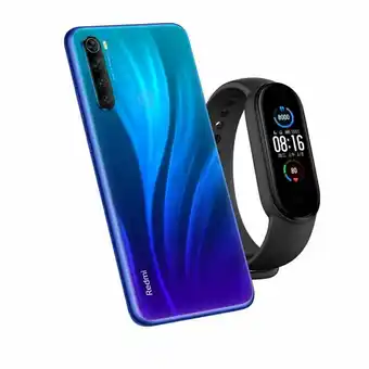 Tottus Redmi note 8 2021 blue + band 5 negro oferta