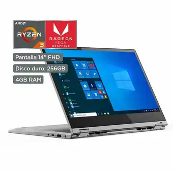 Tottus Laptop lenovo 2 en 1 ideapad c340 rayzen 3 3200u 4gb 256gb oferta