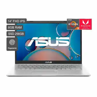 Tottus Laptop 14 r3 3250u 8gb 256ssd w10 oferta