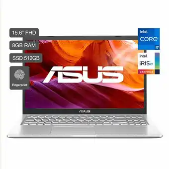 Tottus Laptop asus x515ea-bq039t 15.6'' intel core i7-1165g7 8gb 512gbssd oferta