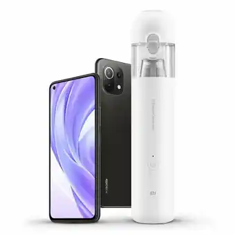 Tottus Smartphone xiaomi mi 11 lite truffleneg + mini vacuum (aspiradora portatil) oferta