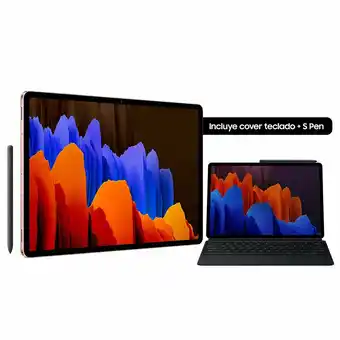 Tottus Tablet samsung galaxy tab s7 plus 128 gb bronce oferta